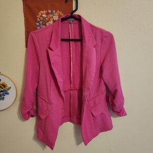 Charlotte Russe Vibrant Pink Blazer